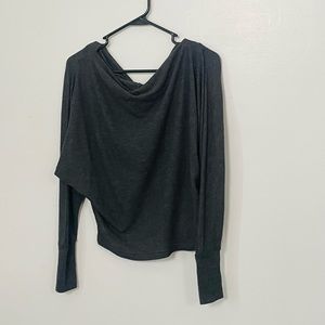 Grey off the shoulder top